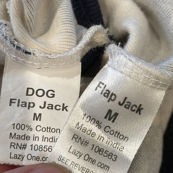 2 Lazy One dog t-shirts Bear & Stripes + SimplyDog Camo Jacket, size M - Picture 11 of 12